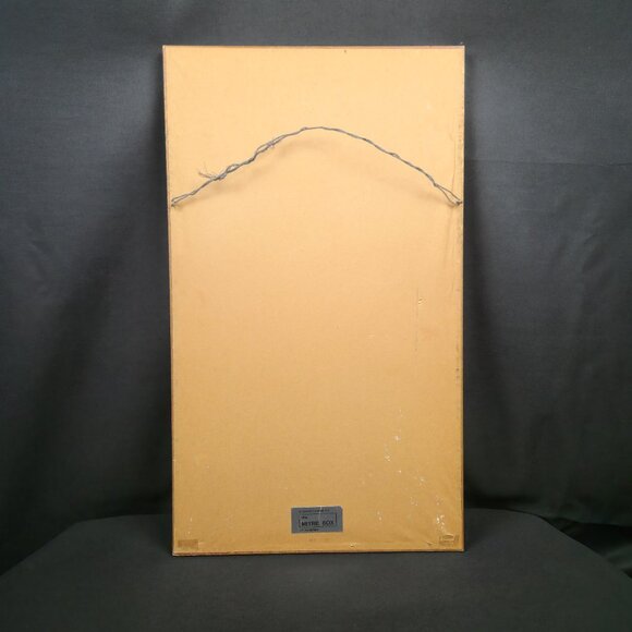 1973 Floral Needlepoint/Embroidery Art in Gold/Bronze Frame VNTG Stand NOT Incl. - Picture 6 of 14